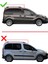 Citroen Berlingo 2 (B9) 2008-2018 Arası ile Uyumlu Fly Model Ara Atkı Tavan Barı Siyah 2 Adet 3
