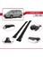 Hyundai Trajet 2000-2008 Arası ile Uyumlu Fly Model Ara Atkı Tavan Barı Siyah 2 Adet 4