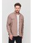 Slim Fit Erkek Vizon Kot Gömlek 1