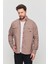Slim Fit Erkek Vizon Kot Gömlek 4