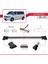 Volkswagen T6 Multivan 2015-2024 Arası ile Uyumlu Fly Model Ara Atkı Tavan Barı Gri 3 Adet 4