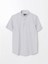 Yeni Sezon Regular Fit Kisa Kollu Armurlu Erkek Gomlek - S53829Z8 5