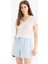 Regular Fit Beli Lastikli Şort Pijama Altı-Fall in Love E4504AX25SM 5