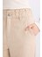 Yeni Sezon Paperbag Gabardin Kumaş Pantolon Standart Paça Cepli 5