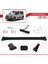 Citroen Berlingo 3 (K9) 2019-2022 Arası ile Uyumlu Fly Model Ara Atkı Tavan Barı Siyah 3 Adet 3