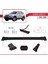 Hyundai Santa Fe (Sm) 2001-2006 Arası ile Uyumlu Fly Model Ara Atkı Tavan Barı Siyah 2 Adet 3