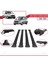 Ford Transit/tourneo Courier Pre-Facelift 2014-2017 Arası ile Uyumlu Fly Model Ara Atkı Tavan Barı Siyah 4 Adet 4