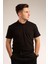 Siyah Kısa Kollu Genç Boy Lise Okul Lakos Polo Yaka T-Shirt 1