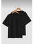 Unisex Siyah 2’li Hazır Paket Oversize T-Shirt 1