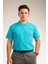 Turkuaz Kısa Kollu Genç Boy Lise Polo Yaka T-Shirt 3