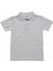 Gri Kısa Kol Düz Yakalı 6-16 Yaş Çocuk Okul Lakos Tişört T-Shirt - 80238-GRI 1