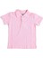 Pembe Kısa Kol Okul Çocuk Lakos Tişört/t-Shirt - 80238-PEMBE 1