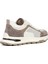Erkek Bej Vizon Bağcıklı Süet Deri Sneaker 5