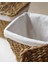 Elite Iç Korumalı 2li Hasır Kapaklı 29X29X26CM Patates ve Soğan Sepeti/sepet 1 Adet 2