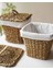 Elite Iç Korumalı 2li Hasır Kapaklı 29X29X26CM Patates ve Soğan Sepeti/sepet 1 Adet 4