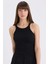Yeni Sezon Slim Fit Dar Kesim Halter Yaka Basic Düz Fitilli Kaşkorse Atlet 1