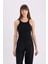 Yeni Sezon Slim Fit Dar Kesim Halter Yaka Basic Düz Fitilli Kaşkorse Atlet 4