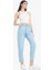 Yeni Sezon Comfort Mom Yüksek Bel Kısa Paça Jean Pantolon 3
