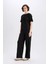 Yeni Sezon Wide Leg Pantolon Geniş Paça Basic Düz Bürümcük 3