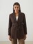 Yeni Sezon Keten Karisimli Kadin Blazer Ceket - S5NI63Z8 1