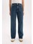 Yeni Sezon 90's Wide Leg Yüksek Bel Geniş Paça Uzun Jean Kar Yıkamalı Pantolon 1