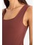 Yeni Sezon Slim Fit Dar Kesim Basic Düz Kare Yaka Atlet 5