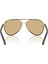 Pr B57S 21E10R Unisex Pilot Metal Asetat Güneş Gözlüğü Havana Kahverengi 3