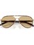 Pr B57S 21E10R Unisex Pilot Metal Asetat Güneş Gözlüğü Havana Kahverengi 5