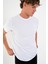 Regular Fit Baskısız Basic T-Shirt %100 Pamuk Yumuşak Dokulu Bisiklet Yaka Tişört 5