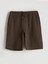 Yeni Sezon Slim Fit Beli Baglama Detayli Erkek Sort - S5IS32Z8 5