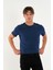 Regular Fit Baskısız Basic T-Shirt %100 Pamuk Yumuşak Dokulu Bisiklet Yaka Tişört 3