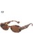 Stil 2-C2 Stili Kadınlar Için 1pc Retro Güneş Gözlüğü Küçük Oval Çerçeve Güneş Gözlüğü Moda Gözlük Polarize Gözlük UV400 Gözlük (Yurt Dışından) 1