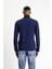 Balıkçı Yaka Slim Fit Dar Kesim Pamuklu Sweatshirt 3