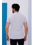Erkek Beyaz Bisiklet Yaka Baskılı T-Shirt - 170 8