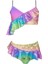 Askılı Parlak Dokulu Deniz Kabuğu Desenli 50UV Kız Çocuk Bikini Takımı By Nessi Byrd 1