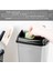 Kapaklı Plastik Çöp Kovası - Ev Ofis Banyo Mutfak Tezgah Üstü Çöp Kovası Gri 5 Litre 4
