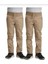 Unisex 2li Çocuk Rahat Kalıp Ribana Bel Canvas Keten Okul Pantolonu 2 Adet 1