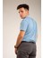 Mavi Kısa Kollu Genç Boy Lise Okul Lakos Polo Yaka T-Shirt 3