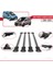 Ford Transit/tourneo Courier Post-Facelift 2018-2022 Arası ile Uyumlu Fly Model Ara Atkı Tavan Barı Gri 4 Adet 4