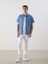 Yeni Sezon Regular Fit Kisa Kollu Erkek Jean Gomlek - S5KA59Z8 2