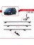 Peugeot 206 Sw 2002-2008 Arası ile Uyumlu Basıc Model Ara Atkı Tavan Barı Gri 3 Adet 5