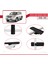 Toyota Land Cruiser V8 (J200) 2008-2021 Arası ile Uyumlu Basıc Model Ara Atkı Tavan Barı Siyah 3 Adet 4