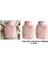 Sıcak Su Torbası 2 Adet Yan Cepli Pembe Peluş Termofor 27x17x2 cm 750 ml 1
