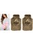Sıcak Su Torbası 2 Adet Peluş Ponponlu Kahverengi 28x18x2 cm 1 lt 3