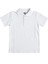 Beyaz Kısa Kol 6-16 Yaş Çocuk Okul Lakos Tişört/t-Shirt - 80238-BEYAZ 1