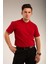Kırmızı Kısa Kollu Genç Boy Lise Okul Lakos Polo Yaka T-Shirt 3