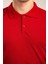 Kırmızı Kısa Kollu Genç Boy Lise Okul Lakos Polo Yaka T-Shirt 6