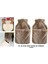 Sıcak Su Torbası 2 Adet,cepli Bej Peluş Termofor 32,5X17,5CM 1500 ml 1