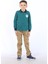 Slim Fit Okul Pantolonu Camel Renkli Erkek Çocuk Beli Lastikli Keten 7