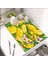 55 cm x 45 cm Limon Çiçeği Tasarımı Tezgah Üstü Bulaşık Kurutma Matı Bulaşıklık Kurutma Örtüsü 1